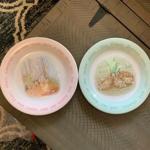 Pottery Barn Kids Peter Rabbit melamine plates - set of 2